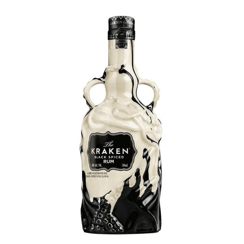 The Kraken White and Black Ceramic Limited Edition Spiced Rum 700ml