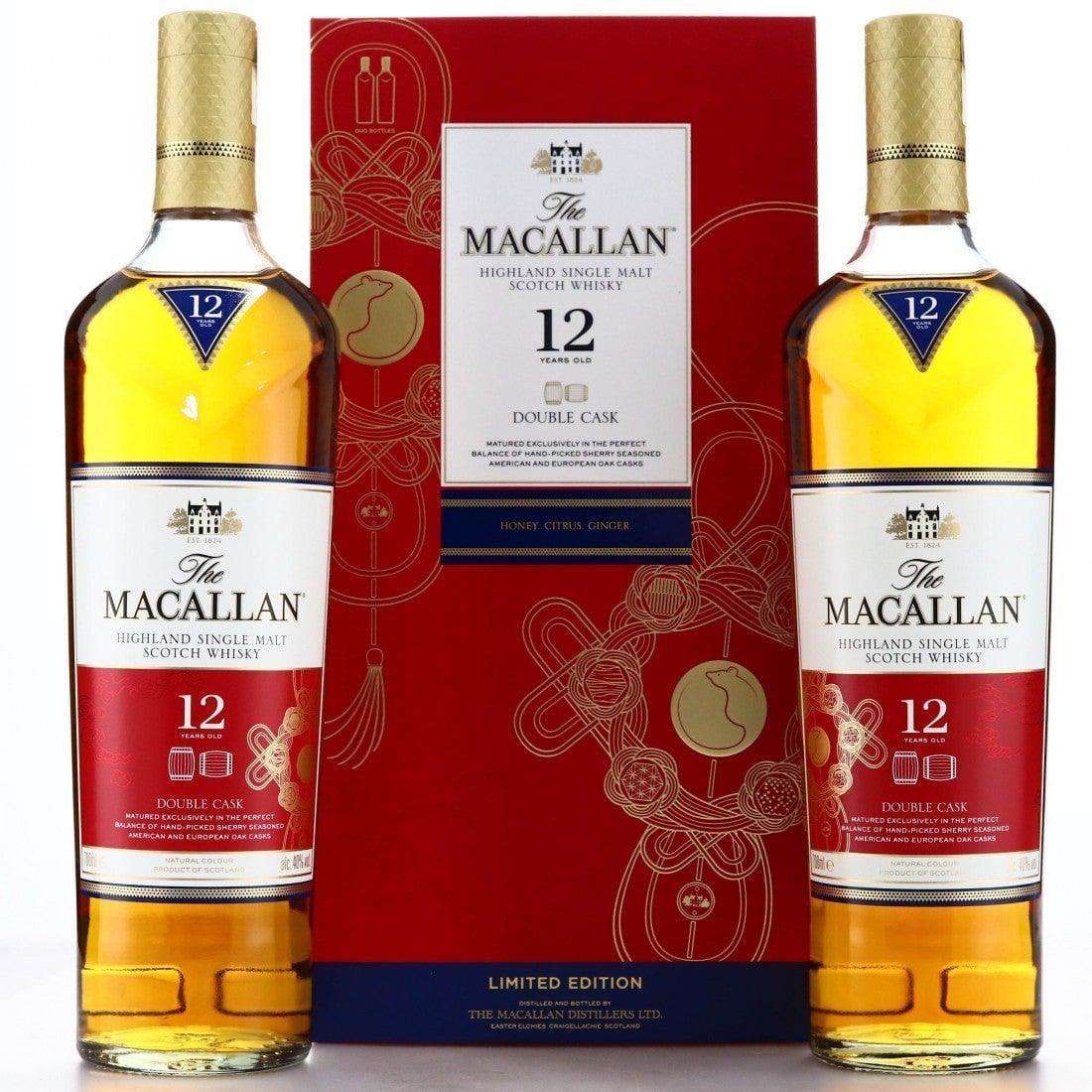 The Macallan 12 YO Gift Pack Year Of The Rat (2020) 2 X 700mL