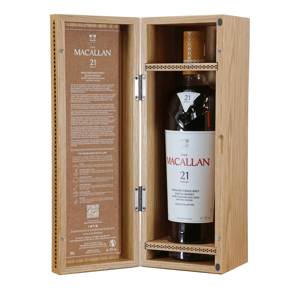 The Macallan 21 Year Old The Colour Collection Single Malt Whisky 700mL
