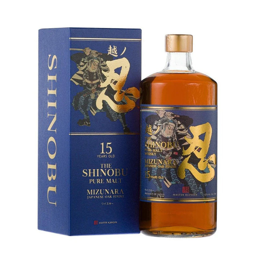 The Shinobu 15 Year Old Mizunara Oak Finish Japanese Whisky 700mL