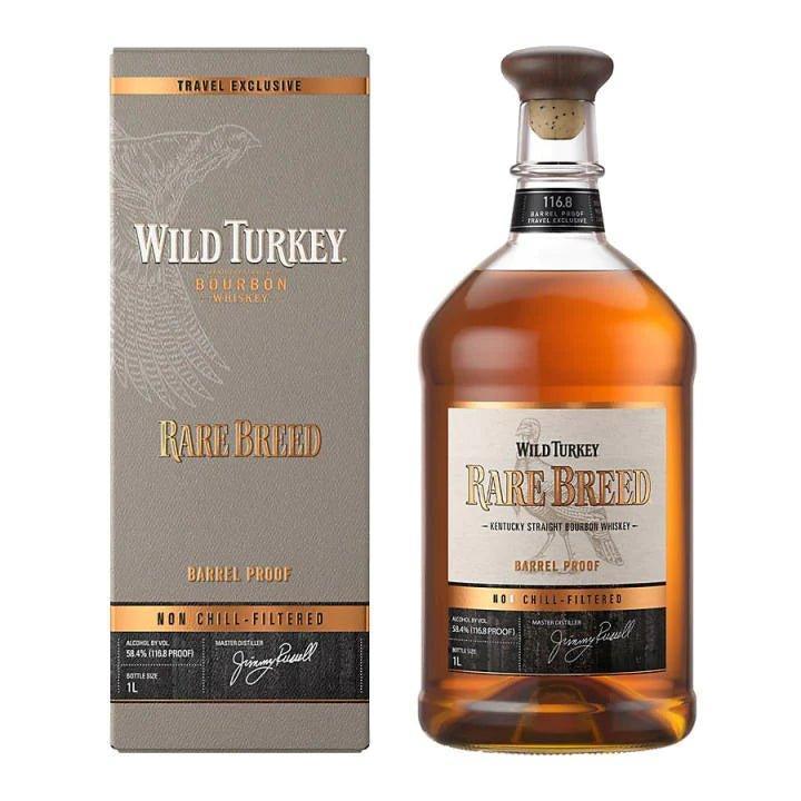 Wild Turkey Rare Breed Barrel Proof Non-Chill-Filtered 1L Travel Exclusive