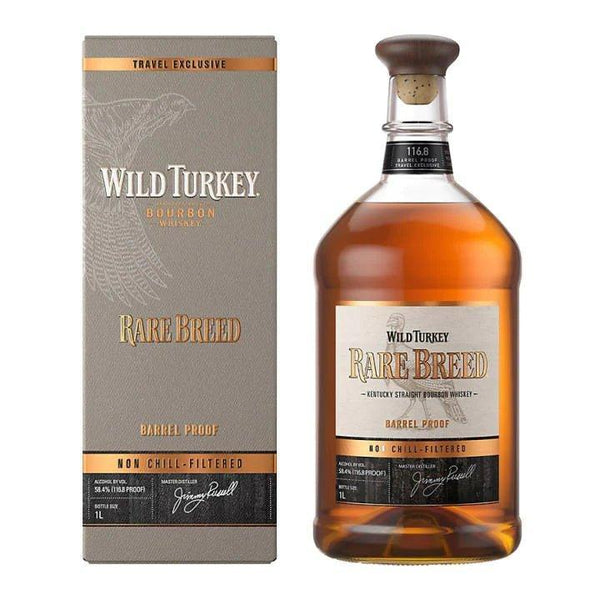 Wild Turkey Rare Breed Barrel Proof Non-Chill-Filtered 1L Travel Exclusive